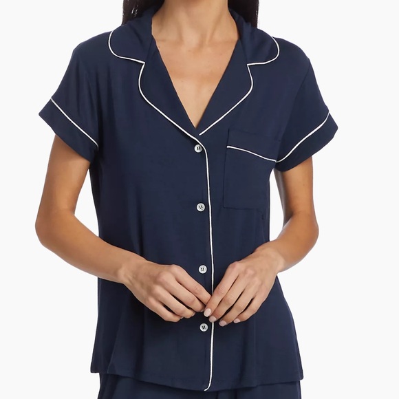 Eberjey Tops - NWT Eberjey Gisele Pajama Top Navy Ivory